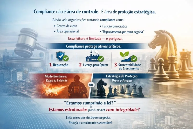 Compliance não é área de controle. É área de proteção estratégica. 1 Compliance não é área de controle. É área de proteção estratégica.